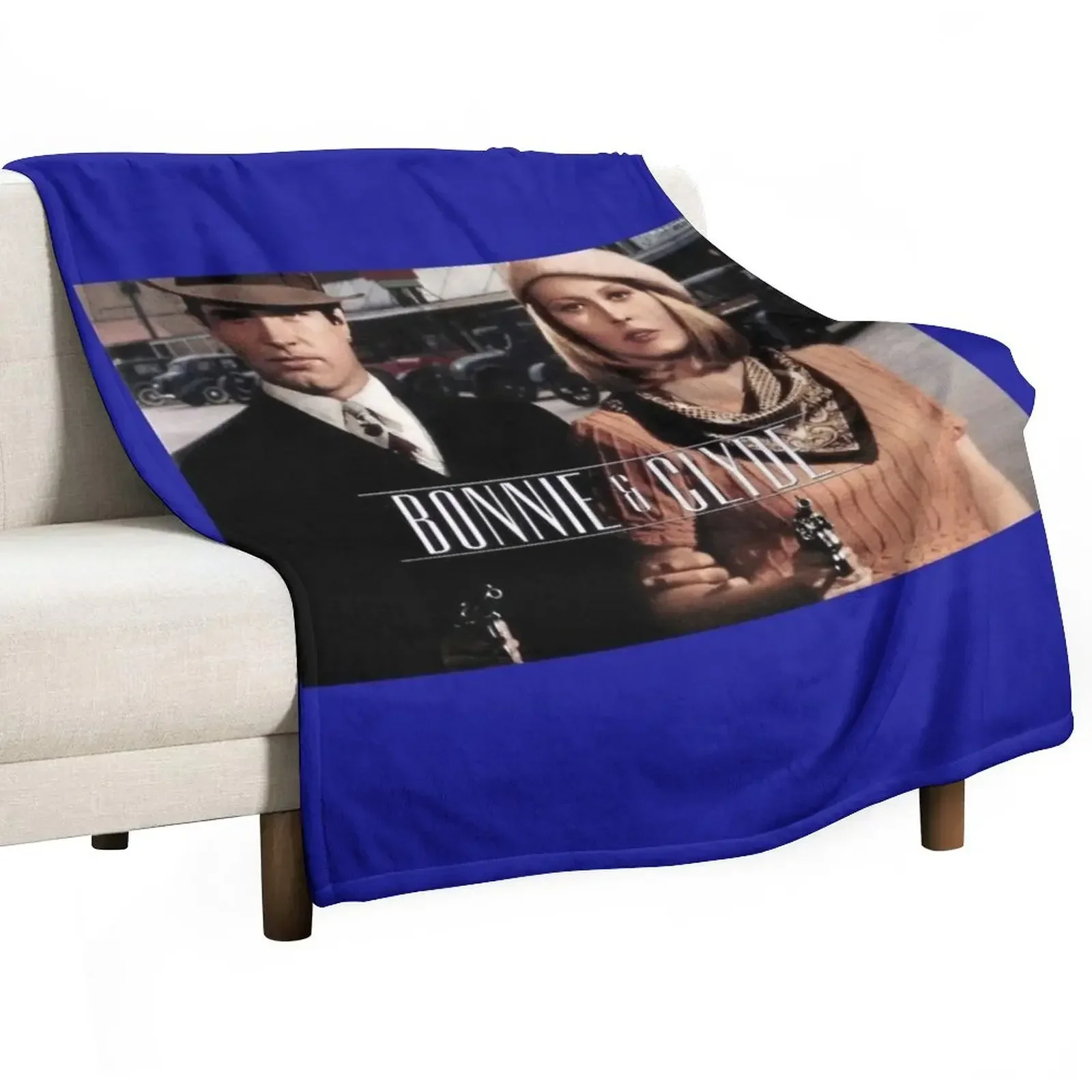 Bonnie & clyde Throw Blanket Hairys Flannel Fabric Blankets