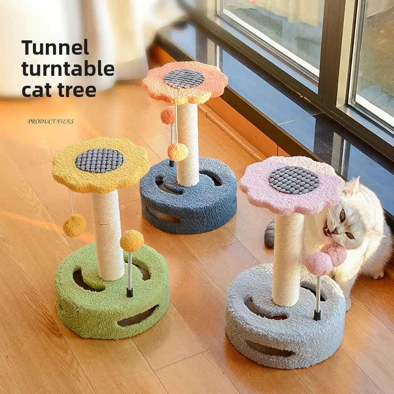 mini-arbre-a-chat-en-sisal-jouet-tournant-pour-chat-griffoir-et-plateforme-de-saut-structure-d'escalade-interieure-pour-petit-chat
