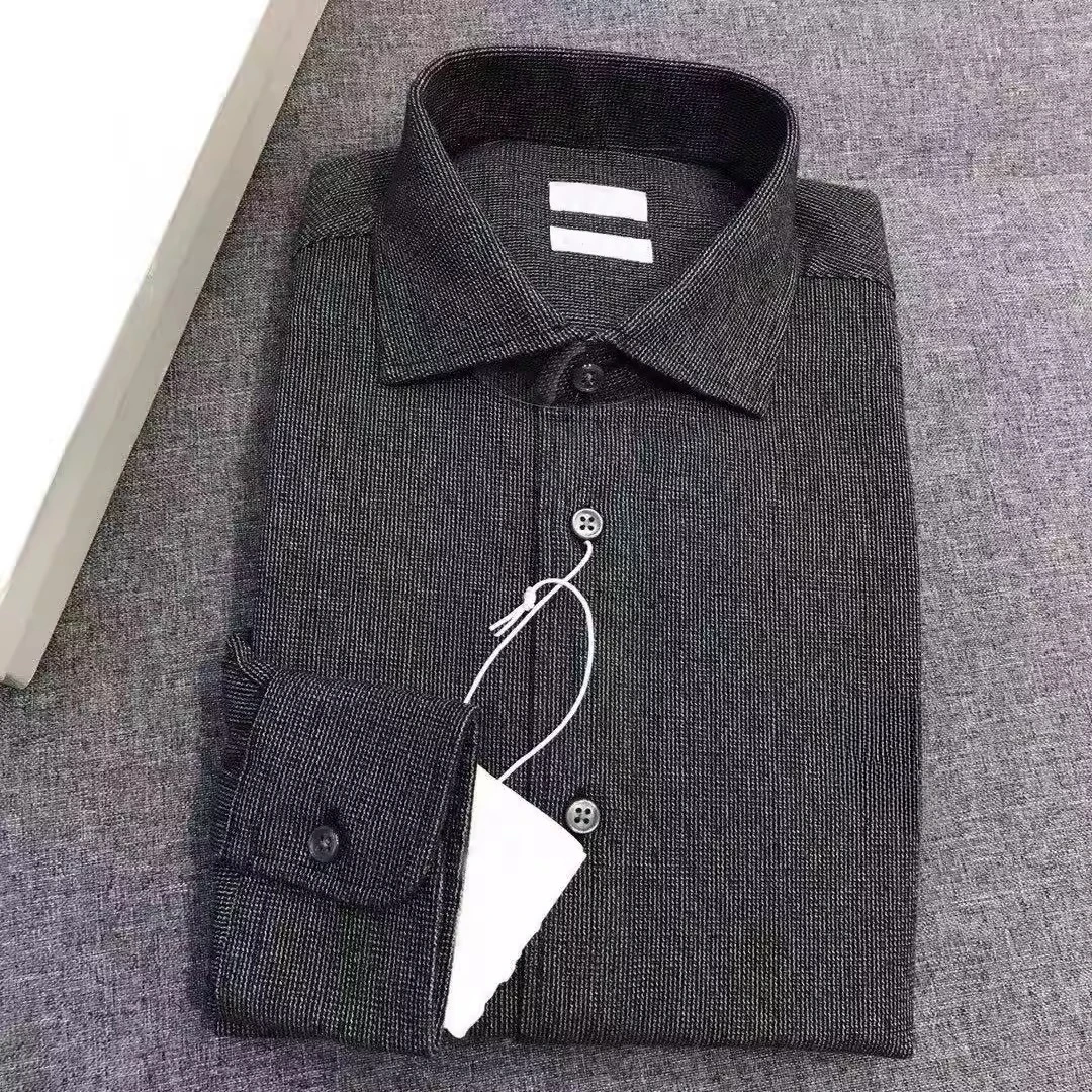 

BC Italian Embroidered Old Money Style Thickened Lapel Shirt