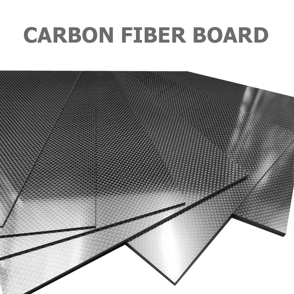 Full 3K Carbon Fiber Plate Sheet High Strength Carbon Board Panel 0.5/1/1.5/2/3mm Thickness Twill Pure Carbon Board for RC Model