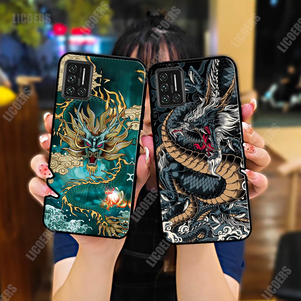 Dragon Case for Umidigi Bison X10S GT A7S A9 A11S Pro Max A5 A7 S5 Power F2 Cover Soft Matte Silicone Cute Antidrop Shell Fundas