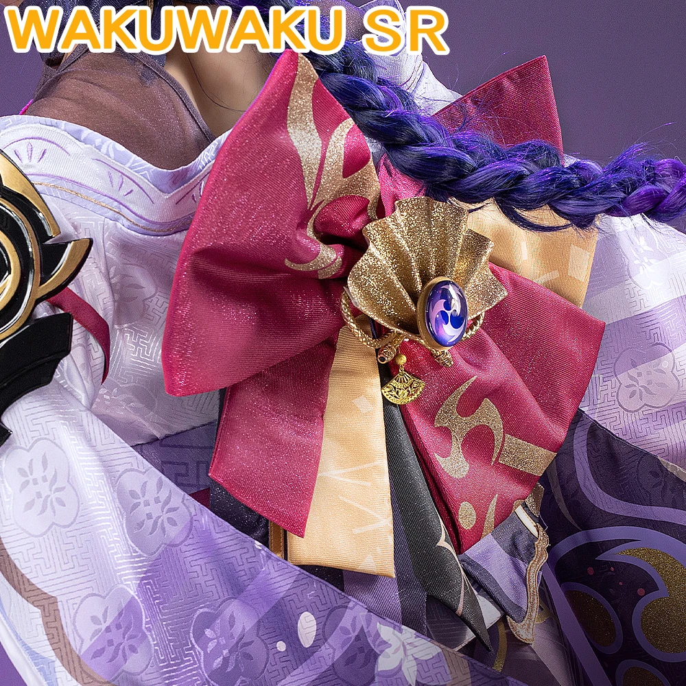 متوفر في المخزون أزياء رايدن شوغون التأثيرية 【مقاس S-XXL】WakuWaku-SR لعبة جينشين إمباكت كوسبلاي بعل أزياء تنكرية أزياء بعل #4