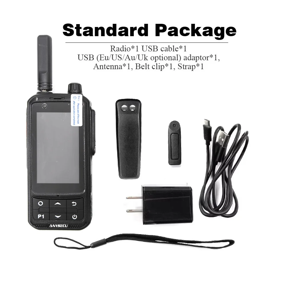 Anysecu A970s Android Wifi Zello 4g Poc Real Ptt Star Sim Card Ham Push To Talk Radio Communication Two Way Radio Portable