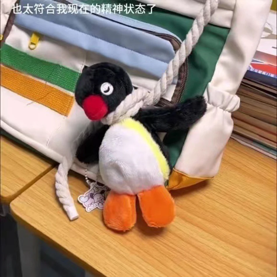Porte-clés en peluche pingouin de 16cm, poupée pingouin, pendentif de sac à dos, Animal créatif, accessoires de sac pour garçons et filles, cadeaux