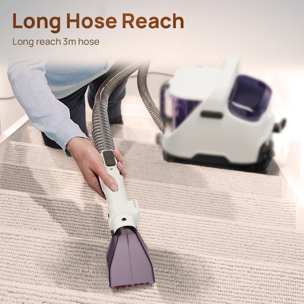 MIUI Multi-Purpose Portable Carpet Cleaner Upholstery Cleaner Machine Deep-Cleaning Shampooer for Home Use