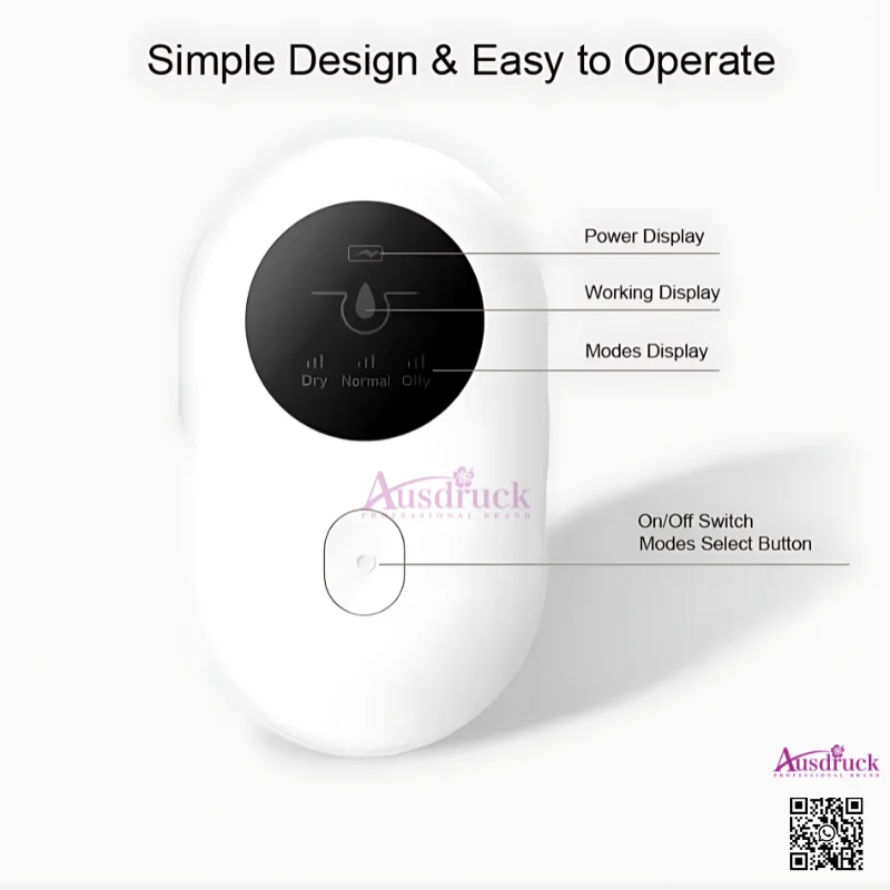 Krachtige poriënvervaging: mini-spechtmassageapparaat voor het verwijderen van mee-eters en het reinigen van acne - Apparaat voor huidverjonging