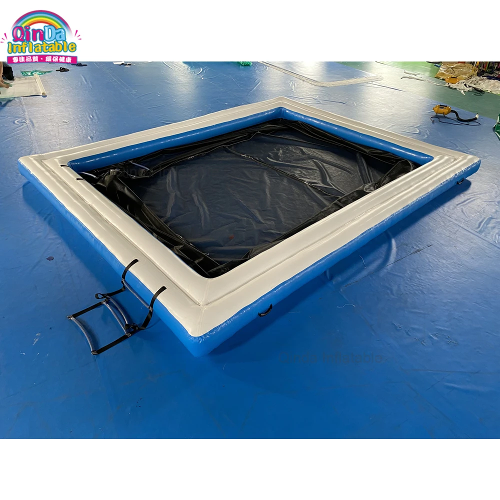 Protective Inflatable Yacht Pools Foldable Inflatable Sea Swimming Pool With Jellyfish Protect