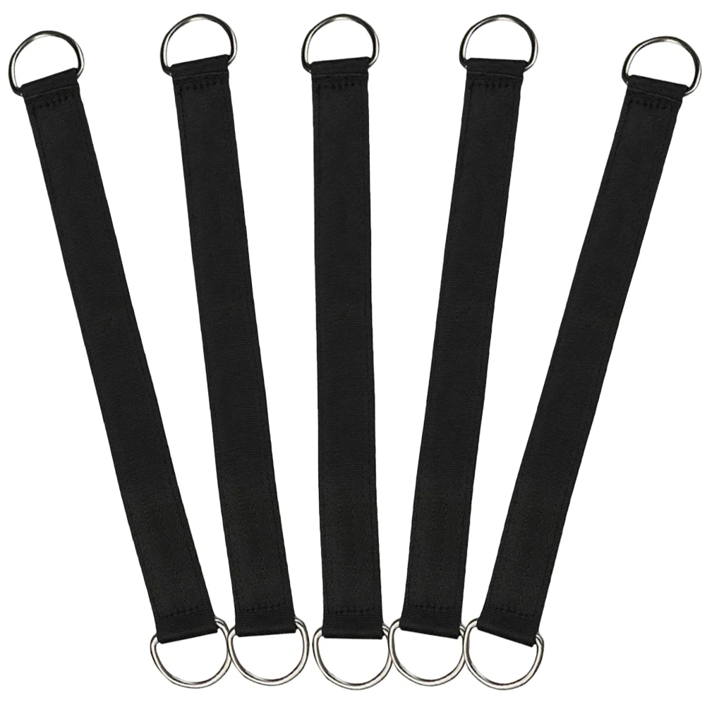 5 Pcs Swing Connection Belt Tree Straps Hammock Hanging Chair For Trees Rope Hook