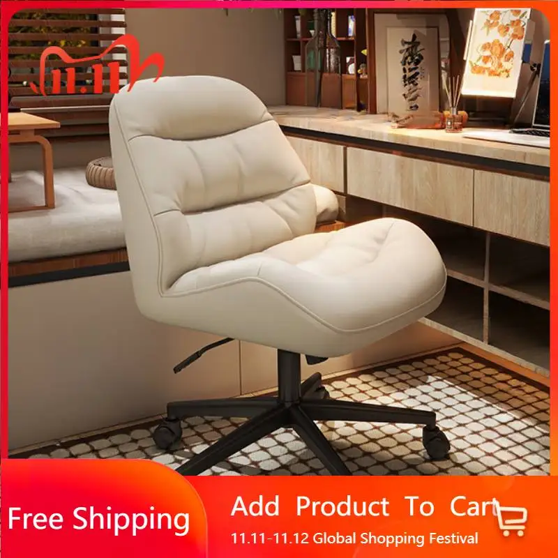 

Винтажное женское офисное кресло Relax Luxairy, скандинавское водонепроницаемое вращающееся офисное кресло, белый салон, табурет, уникальная мебель