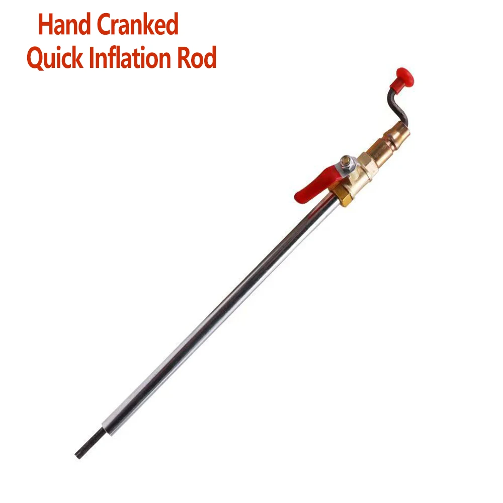 Car Tire Hand Cranked Quick Inflation Rod Large Truck Tire Straight Rod Electric Vehicle Inflation Nozzle Universal Gas Filling
