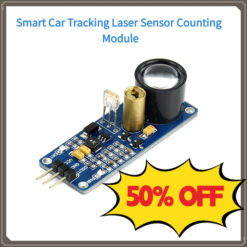 Laser Head Sensor Module Diffuse Reflection Counter for Smart Car Tracking & Obstacle Avoidance