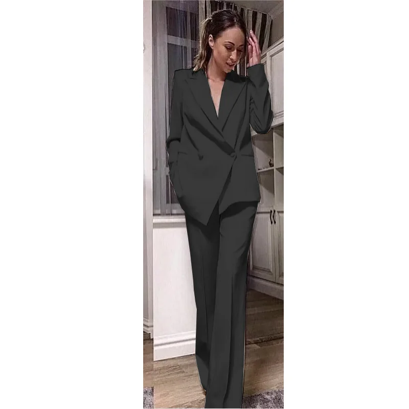 White Women Suits Back Split Work Party Wear For Ladies Loose Fit Business Tuxedos Guest Wedding Prom Party Ogstuff