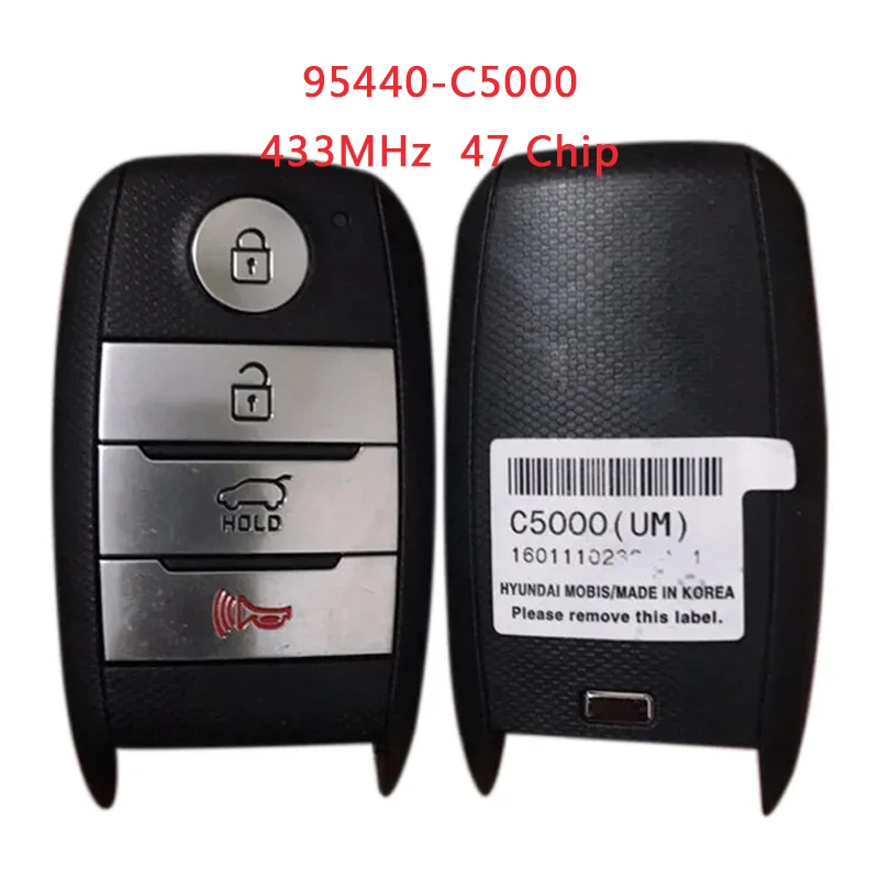 

TX051033 для KIA Sorento 2015-2016 умный дистанционный ключ 3 + 1 кнопка 433 МГц ID47 Hitag3 95440-C5000 (UM)
