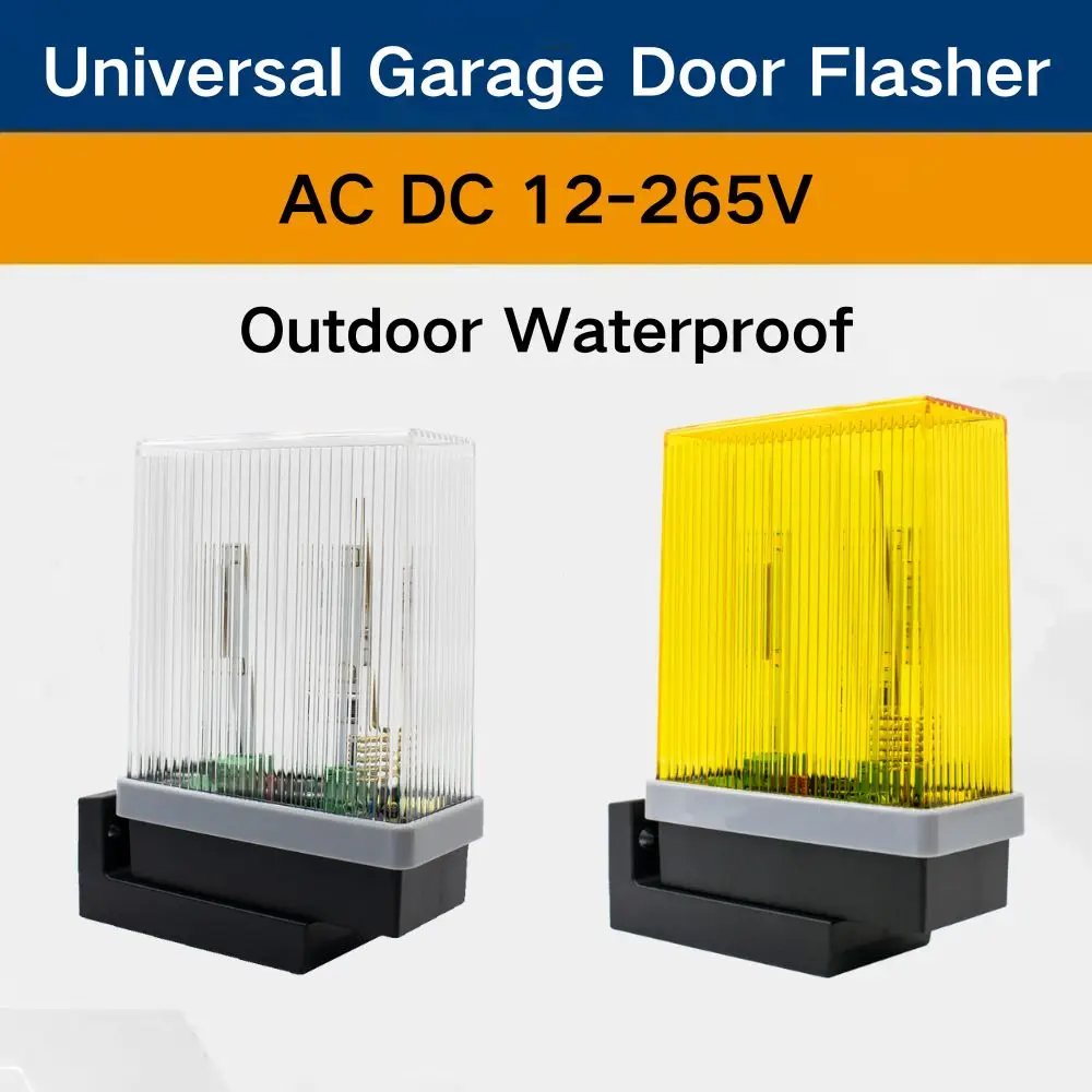 

Security Protection Flashing Light Flashing For DOORHAN Hormann SOMMER Gate Garage Door Light Alarm 12V-24V 85-265V AC/DC