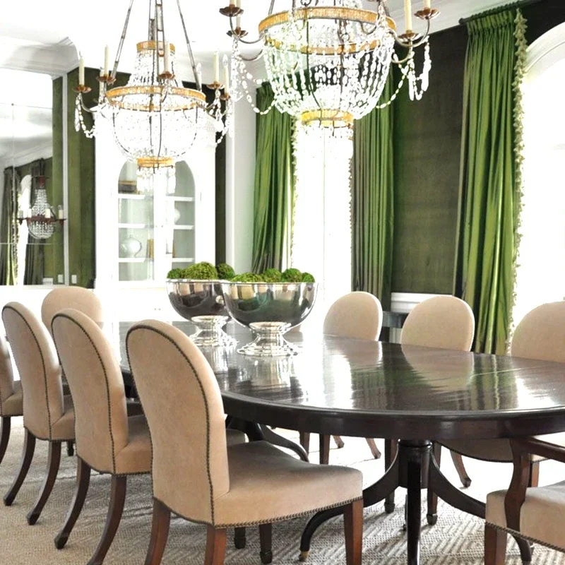 

Velvet Curtains Blackout Olive Green Curtains for Living Dining Room Bedroom European Velvet Floor Window Green Customise