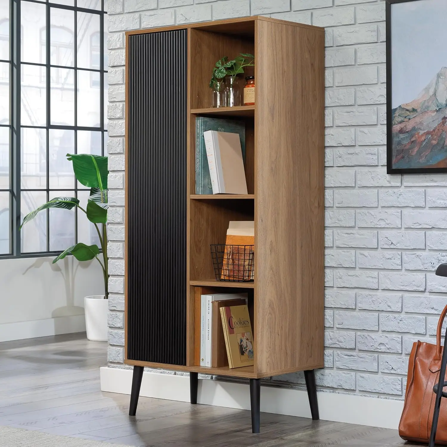 Storage Cabinet, Serene Walnut Finish