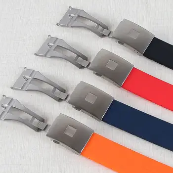 適用於天梭T-Touch T013 T081 T047的20毫米/21毫米矽膠錶帶,弧形錶耳,橡膠錶帶,橙色/黑色/藍色/紅色 8 最佳銷售 橘色錶帶 - №5