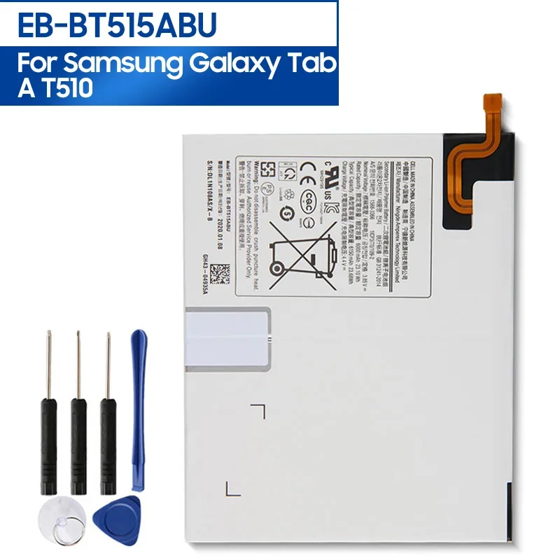 

Запасная аккумуляторная батарея для Samsung Galaxy Tab A T510, стандартная запасная батарея для планшета 6150 мАч