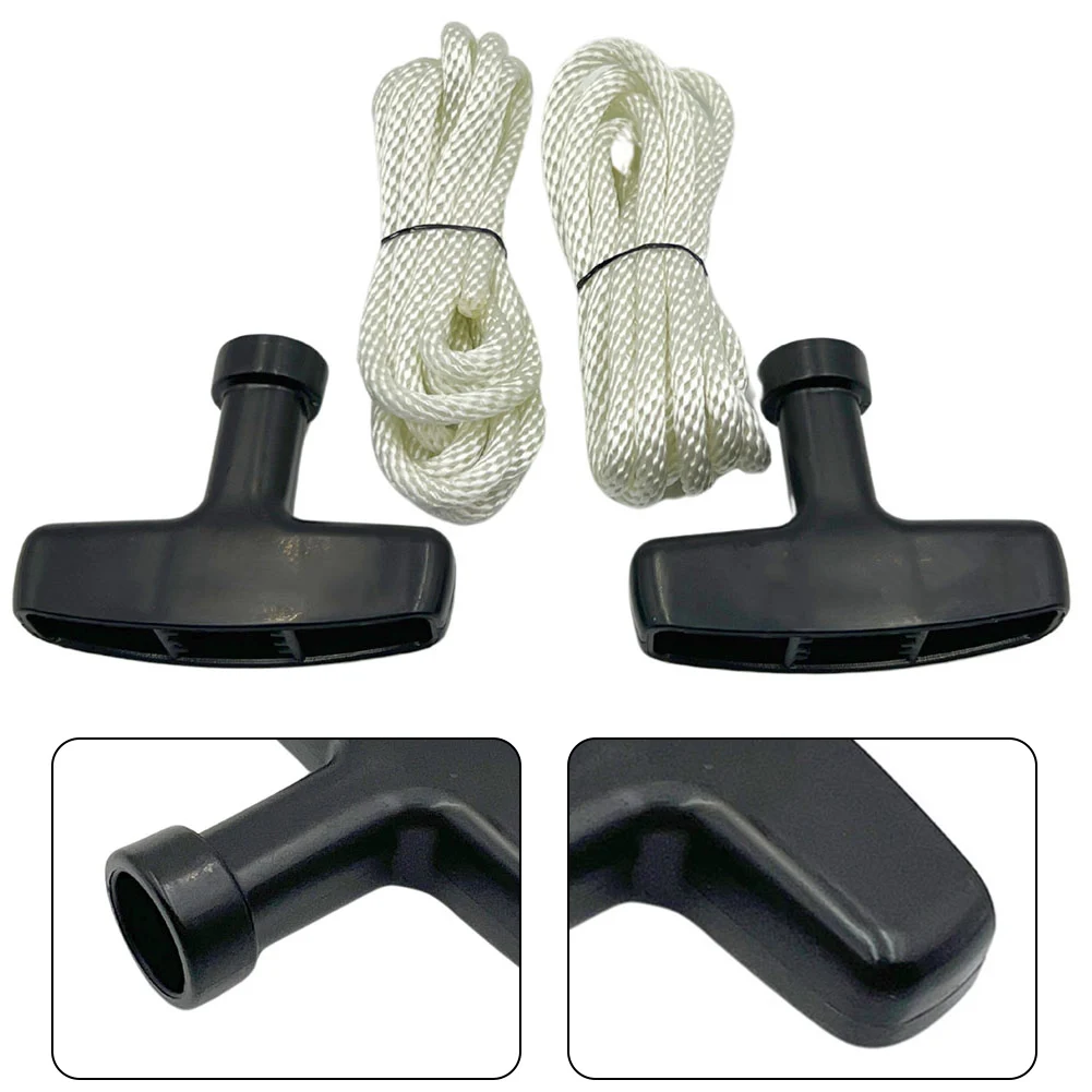 2x Recoil Starter Rope 5mm X 1.7m With Handle For HONDA GX240 For GX270 For GX340 GX610,GX620 173F, 177F, 182F, 188F,190F