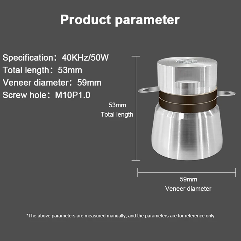 40Khz 50W Ultrasonic Transducer Stable Output Vibrator Cleaner For Industrial Washer Generator Circuit Board