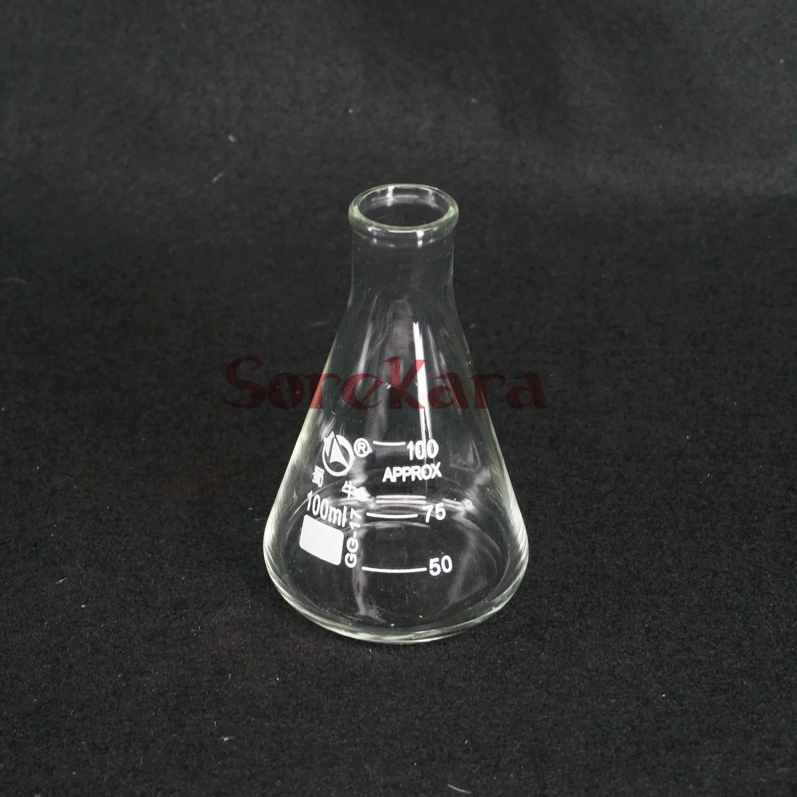 100ml Narrow Neck Borosilicate Glass Conical Erlenmeyer Flask For Chemistry Laboratory