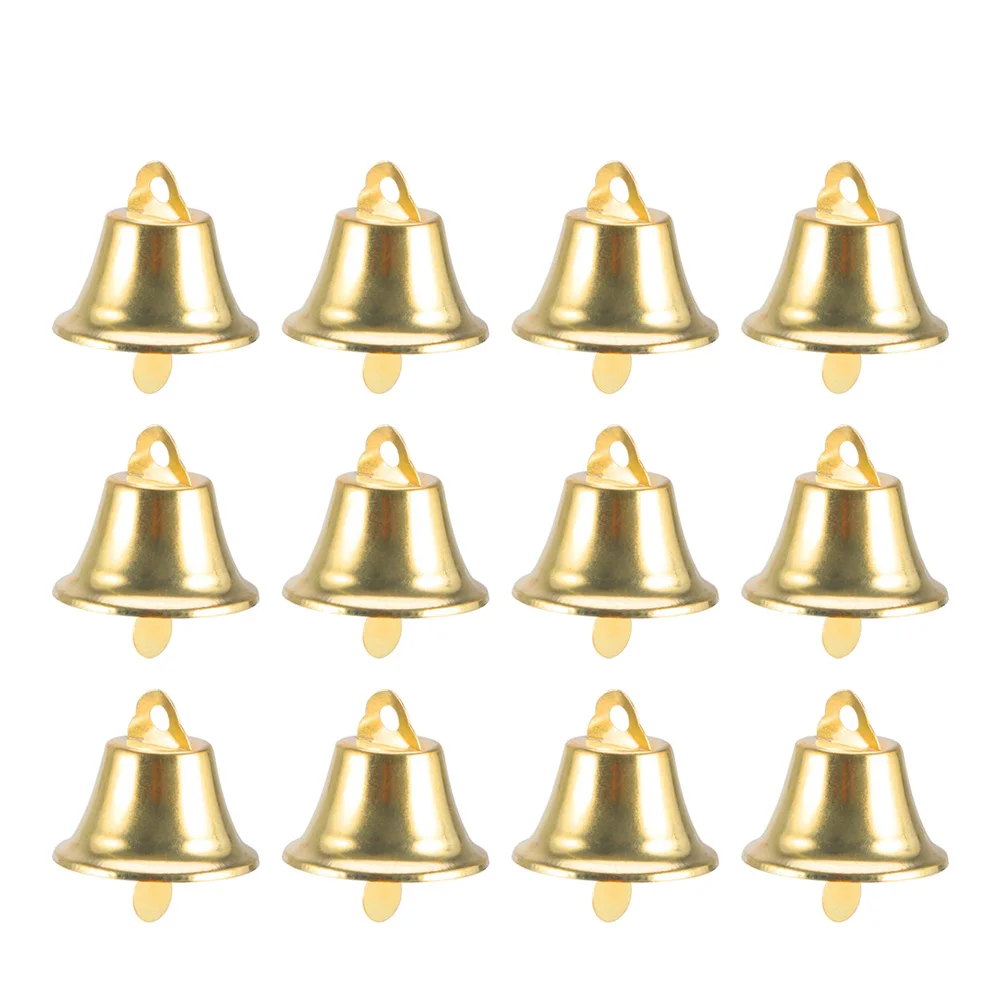 100 قطعة أجراس عيد الميلاد ديكور صغير DIY المعلقات المعلقة 16 مللي متر لشجرة الحفلات هدية التفاف الحلي الصغيرة الحرفية #2