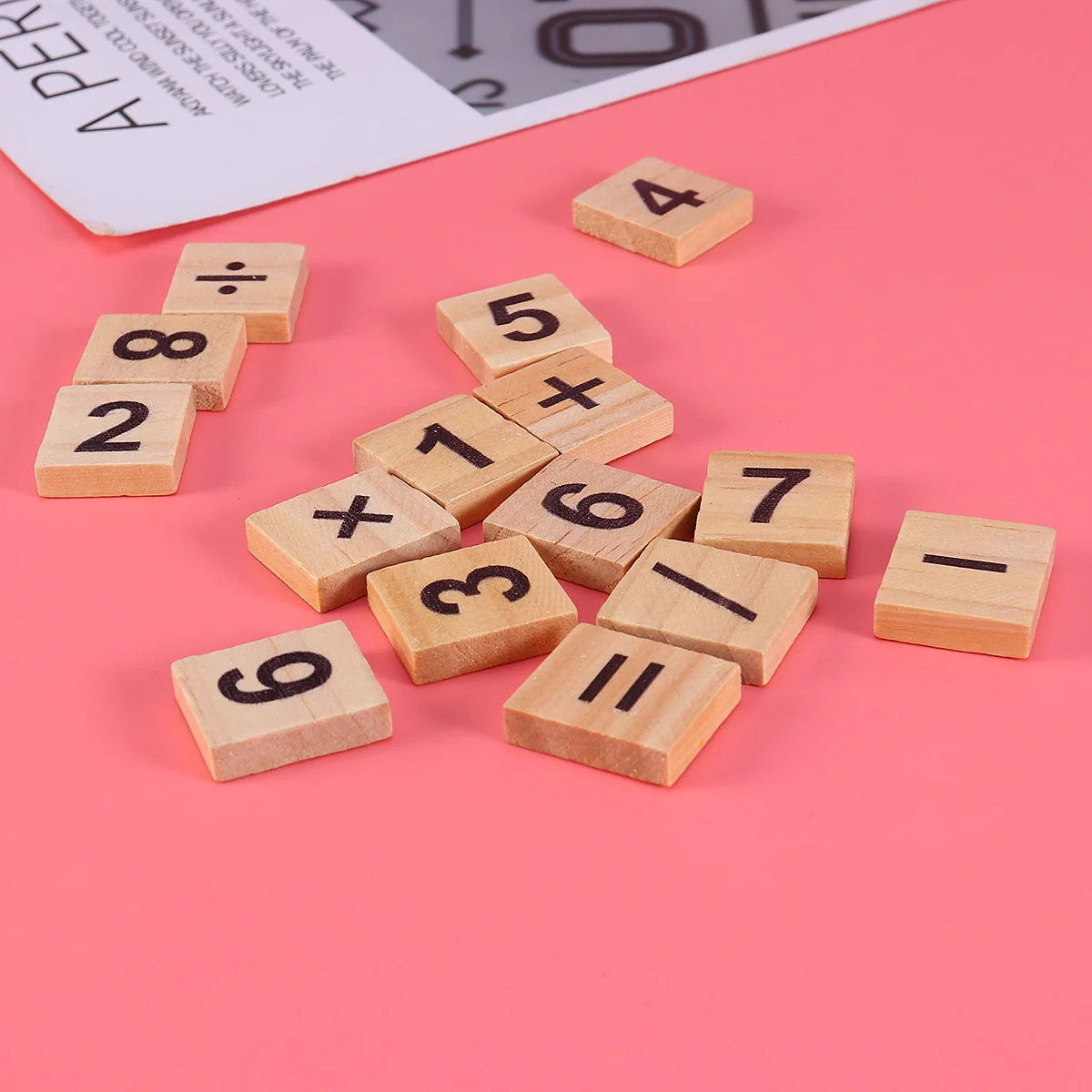 100Pcs Anzahl Puzzle Holz Blöcke Pädagogisches Anzahl Lernen Frühen Kindheit Mathematik Spiel Kinder Spiel Holz Blöcke