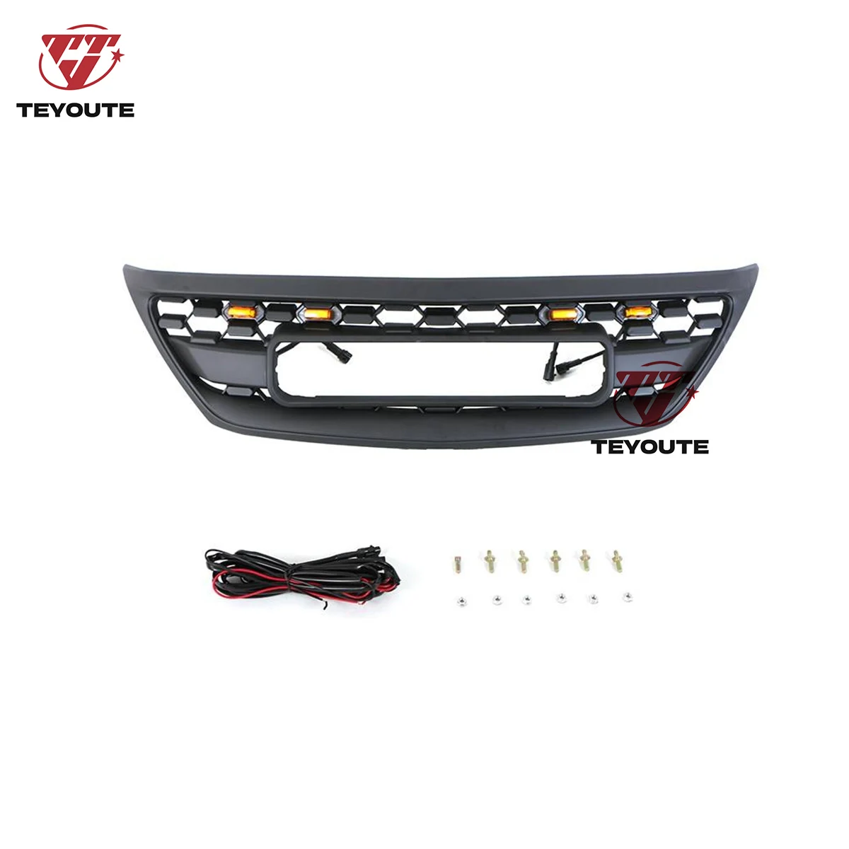 Modified Auto Parts ABS Front Grille With Lamber Light Fit For RX300 RX330 Harrie 2003 04 05 06
