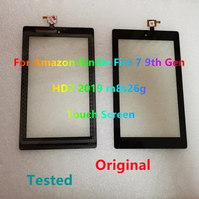 7'' Cal dla Amazon Kindle Fire 7 9th Gen HD 7 2019 HD7 2019 m8s26g Ekran dotykowy Digitizer Panel dotykowy Szkło Wymiana Testowane