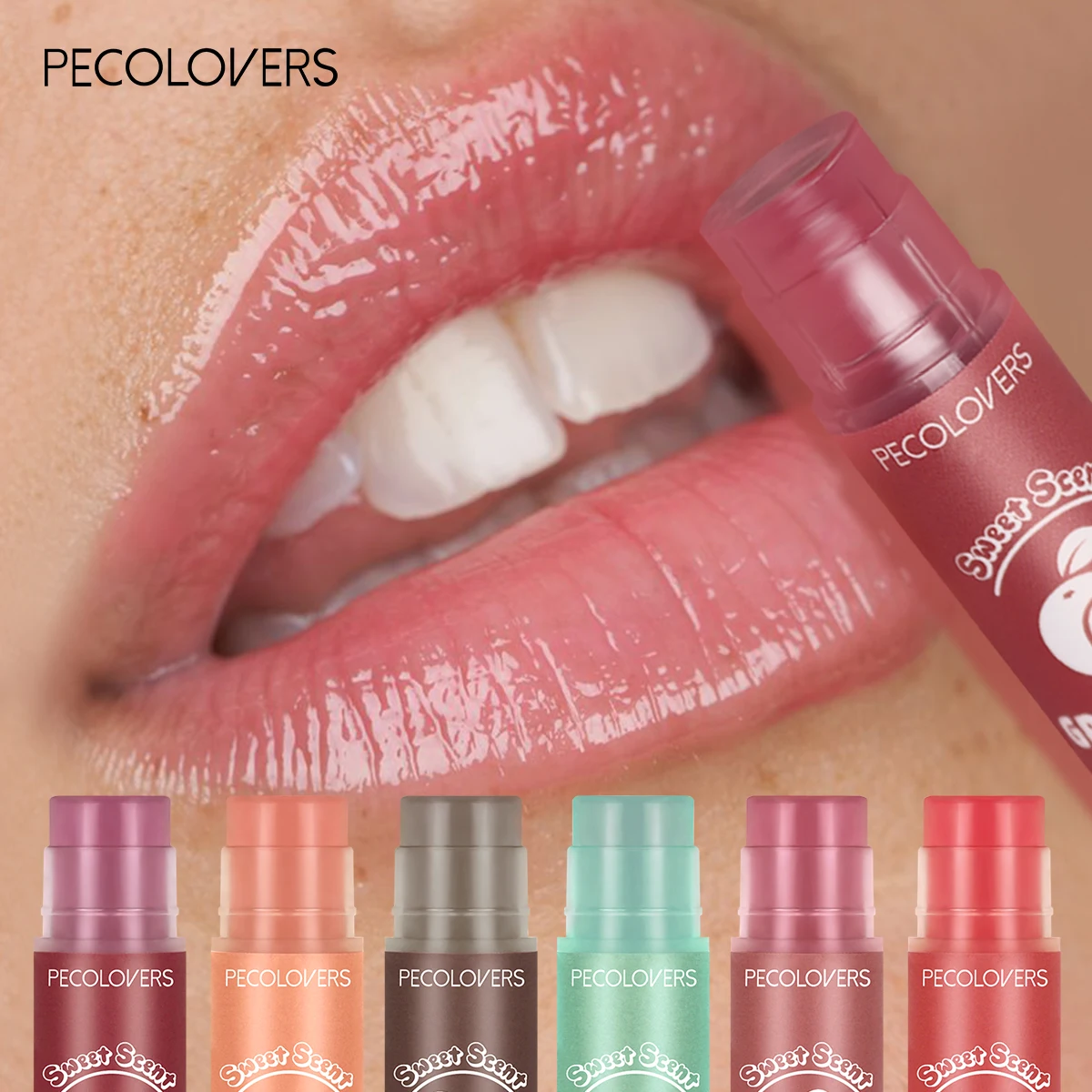 Aloe vera batom hidratante de longa duração nutritivo bálsamo labial mudança de temperatura cor lipgloss maquiagem labial comestics