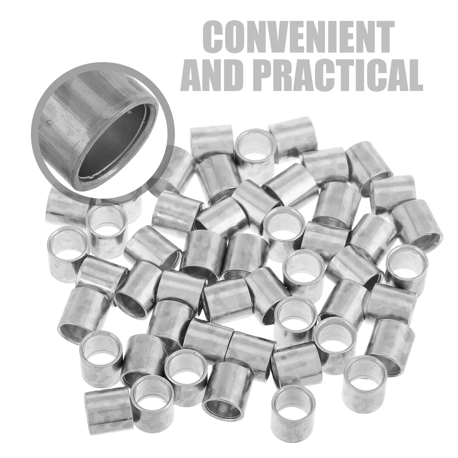 ปลอกลูกปืนสเก็ตบอร์ด 50 ชิ้น ตัวล็อคลูกปืน ตัวกันสั่นล้อ ตัวยึดลูกปืนสเก็ตบอร์ด อะไหล่ทดแทน