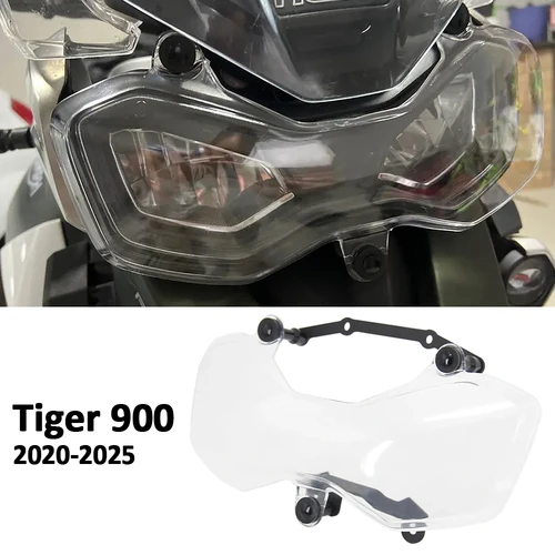 Cubierta protectora de faros para motocicleta TIGER Tiger 900 GT Rally Pro 2020-2025, parrilla de protección acrílica Tiger900 TIGER900