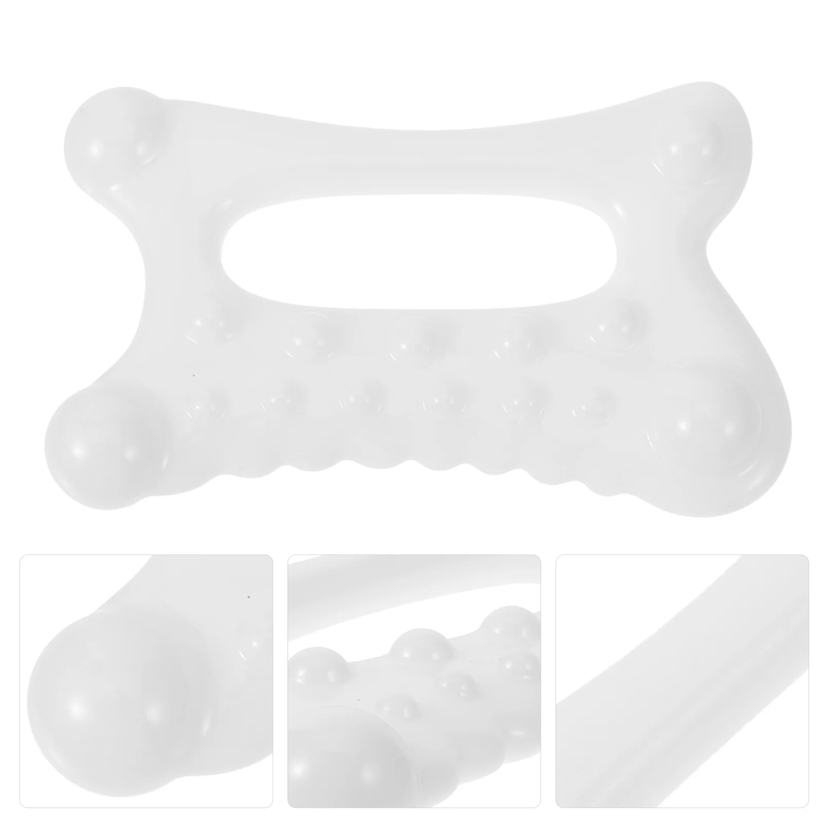 

1pcs Massager Tool Head Neck Shoulder Muscle Relaxation Massage Board Wave Non-Slip Handle Smooth Lightweight Travel