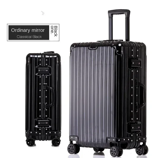 Aluminum-magnesium alloy Travel SuitcaseNew Style High Grade Mute Wheel 20/24/26/29 inch Trolley Rolling Luggage