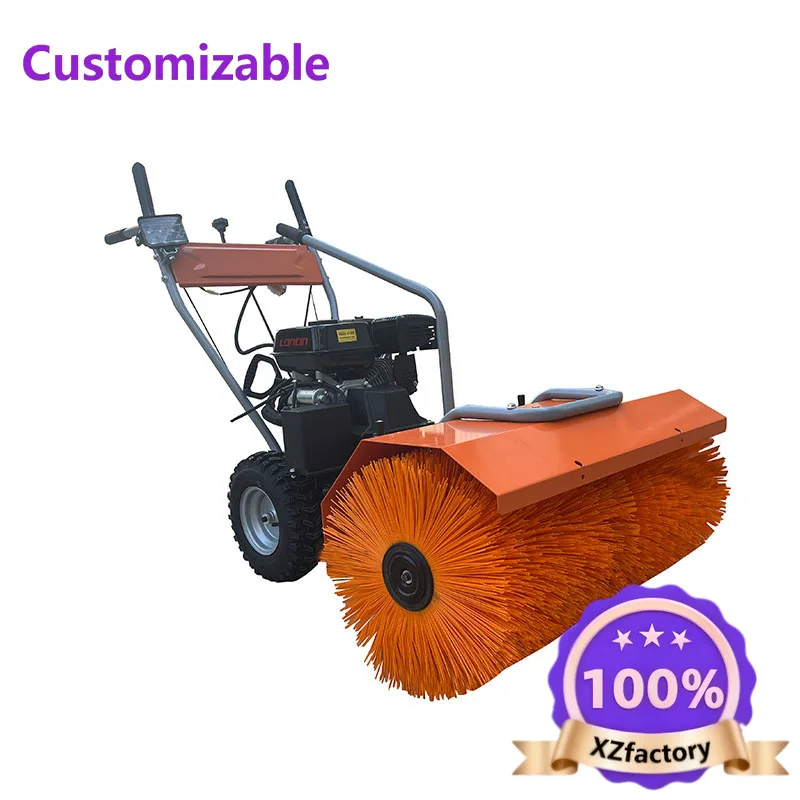 

Customizable small hand push snow plow