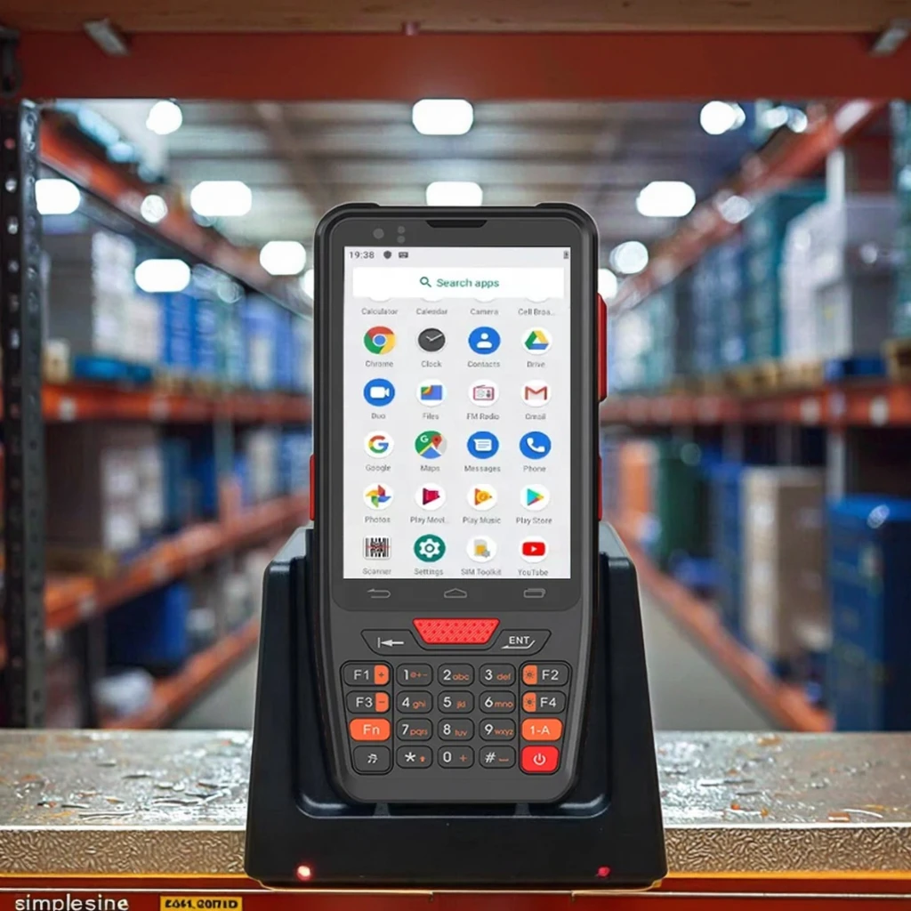 MSNew Android 12 NFC 4G Portable Warehouse Data Collection Terminal Industrial Rugged Handheld Android PDA OCR ID Barcode Scanne