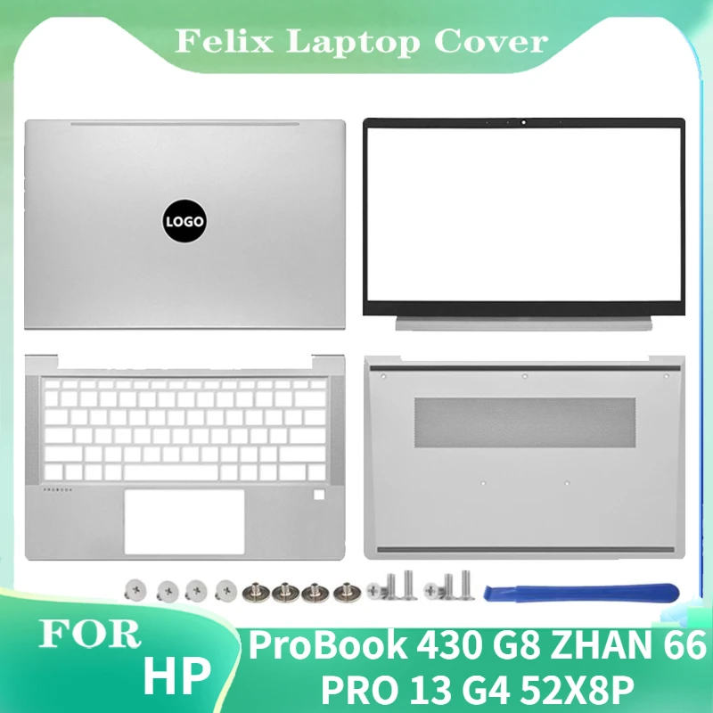 

New Laptop LCD Back Cover Palmrest For HP ProBook 430 G8 ZHAN 66 PRO 13 G4 52X8PLCTP00 Top Case Upper Top Cover Silver