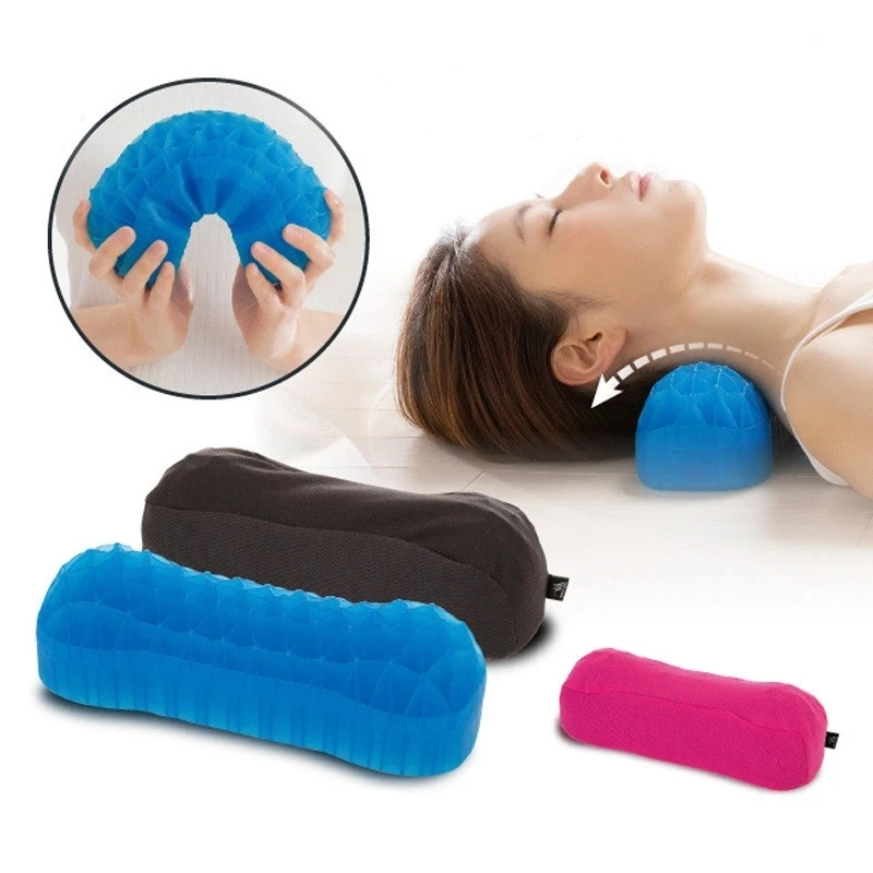 Elastic Gel Cervical Pillow Honeycomb Breathable Pillow Massage Pillow Orthopedic Spine Neck Protective Cushion Breathable