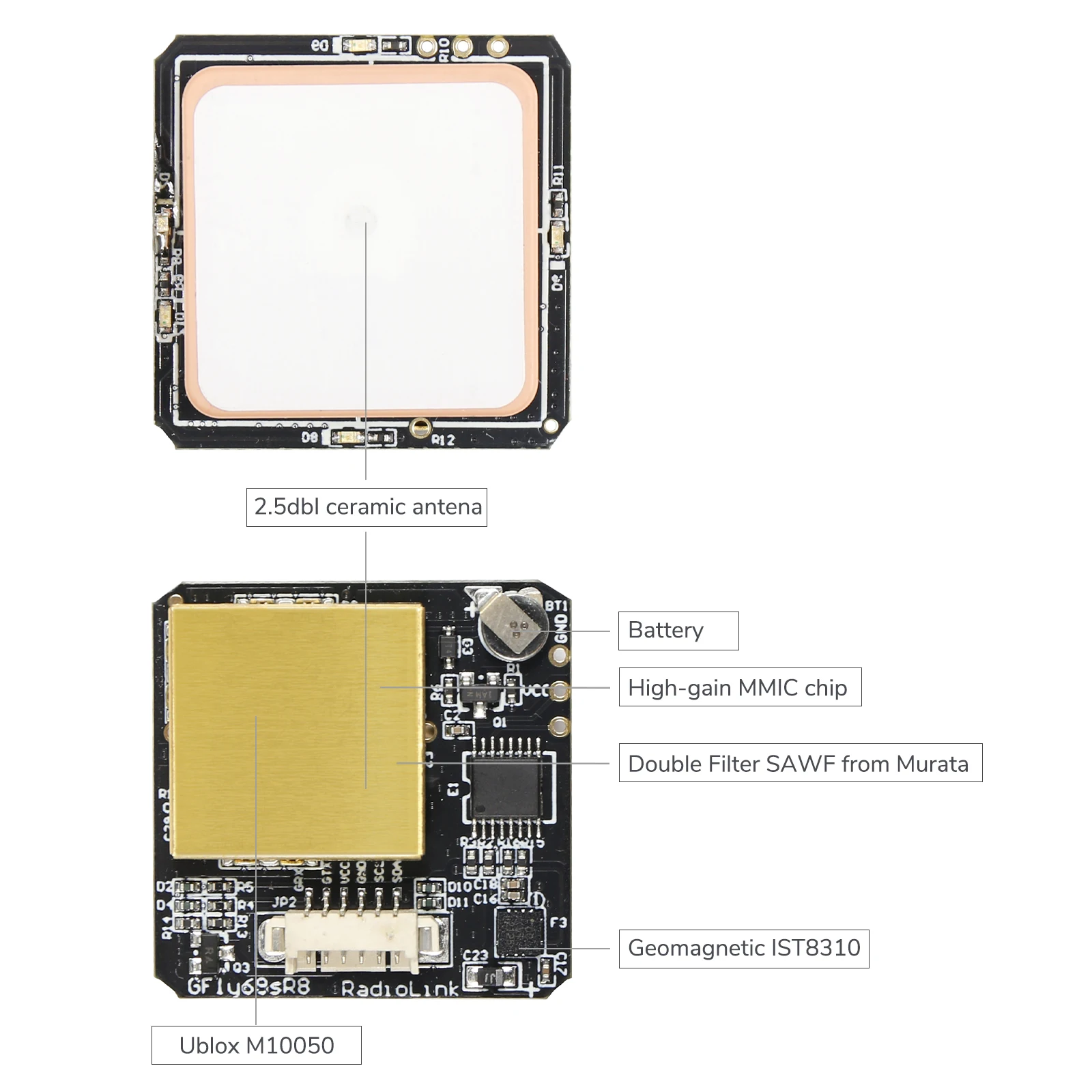 Radiolink SE100 M10N GPS 10050 High Positional Accuracy Work with GLONASS/BeiDou for APM PX4 Pixhawk PIX6 Flight Controller