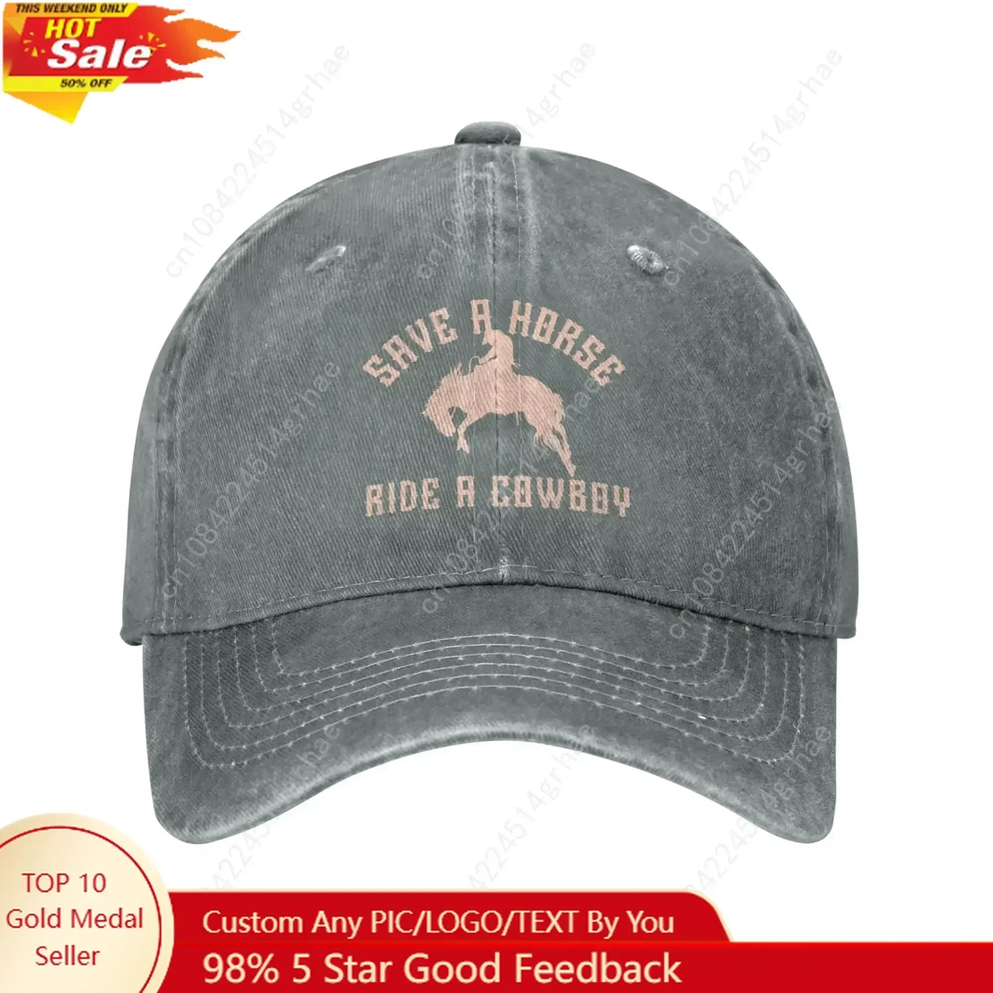 Save A Horse Ride A Cowboy Trucker Hat Western Horse Hat Cowboy Hat Unisex Cowboy Men Women