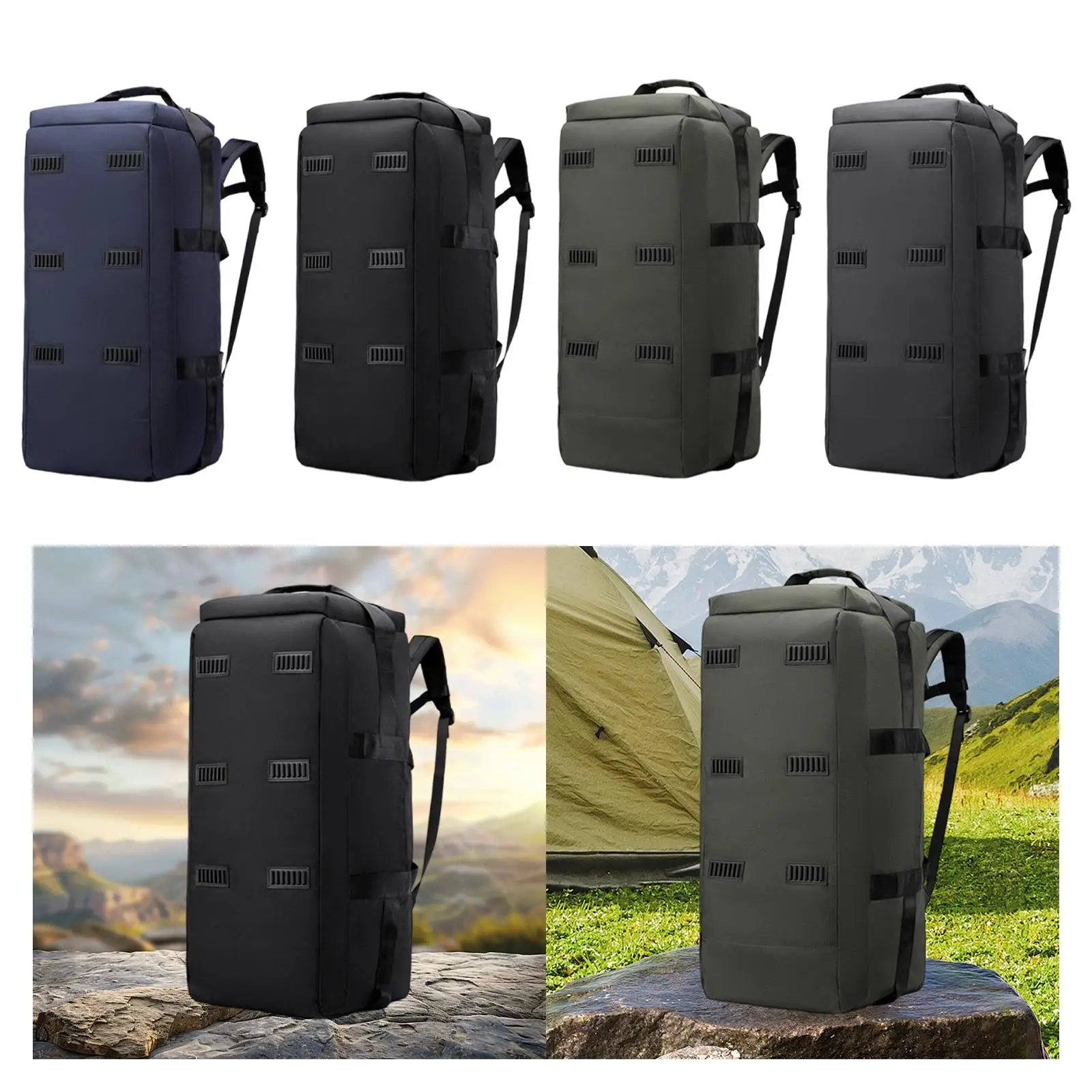

Duffel Bag Carry on Bag Multifunctional Heavy Duty Luggage Bag Waterproof Rucksack for Outdoor Travel Skiing Men Business Trip