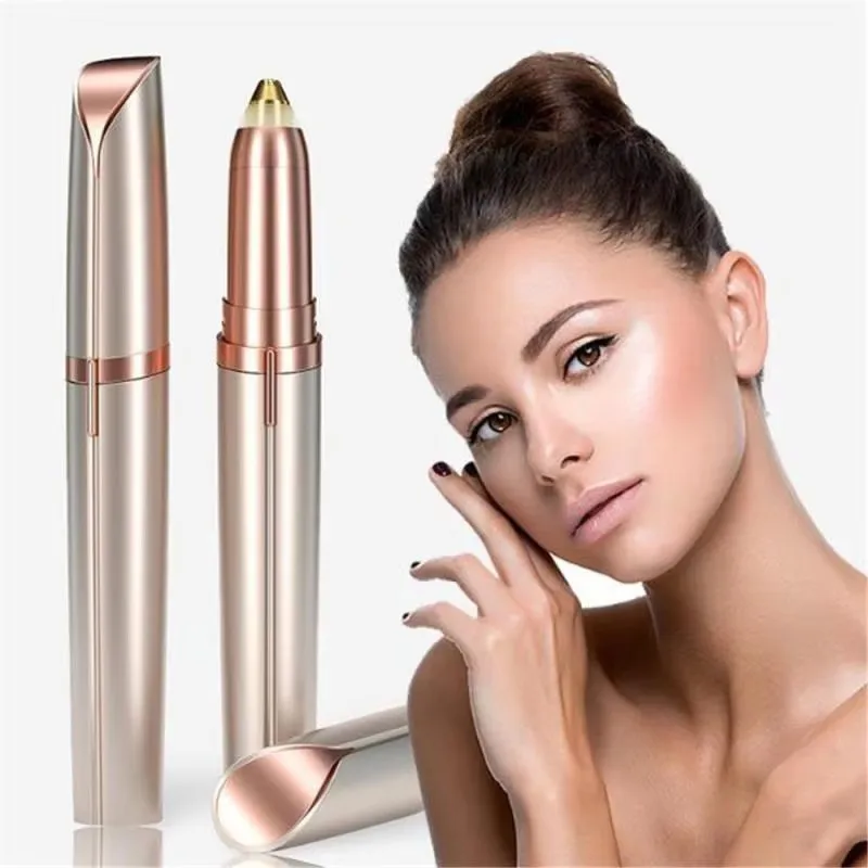 1/2/3/4PCS Automatic Electric Eyebrow Trimmer for Beginners Nose Hair Shaver Brush Scraper