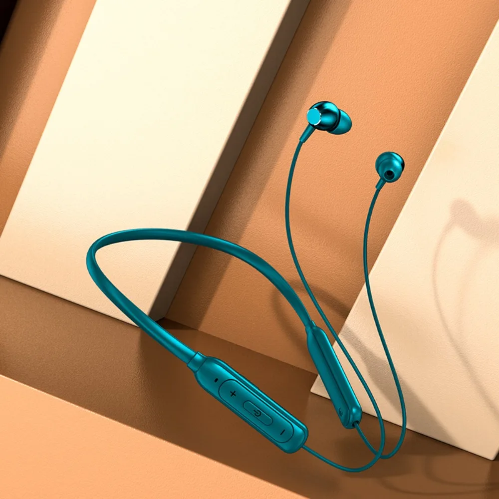 Neckband Bluetooth Earphones Imperceptible Wearing Lossless Sound Quality Battery Display For Sleep Running Fitness Business E-S