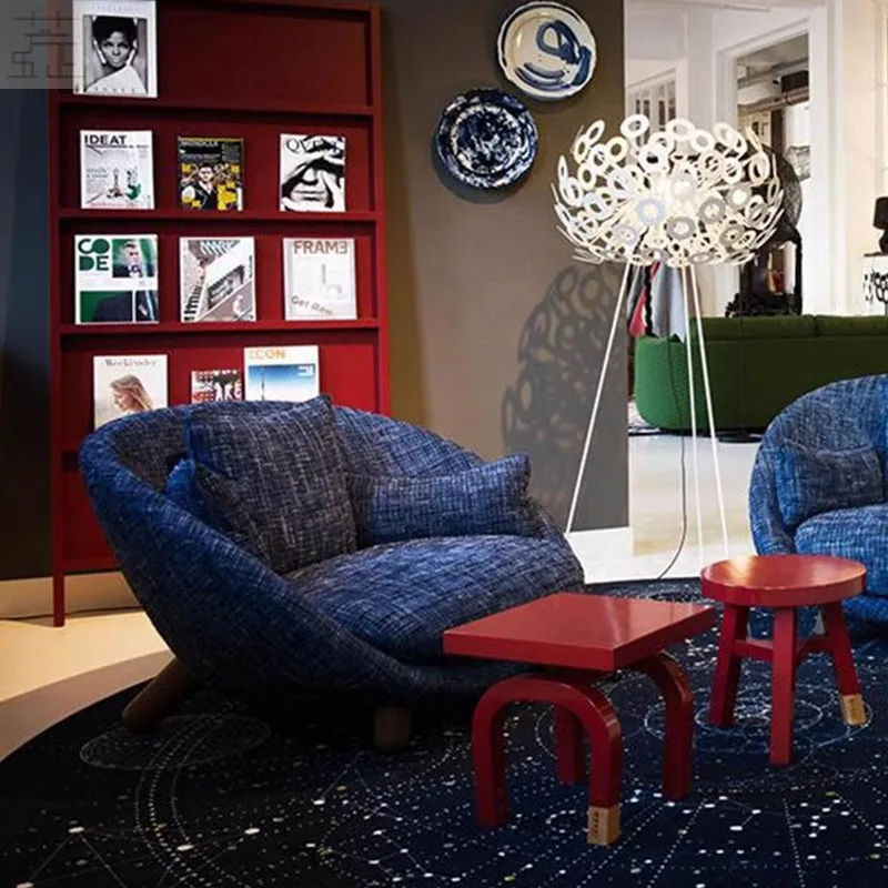 

Internet celebrity single sofa chair simple lazy recliner balcony leisure chair