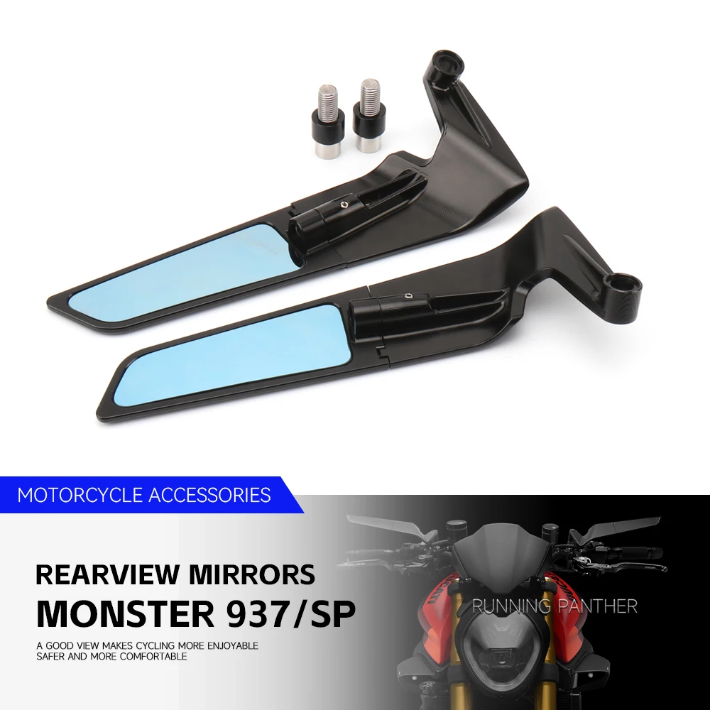 

New Anti-Glare Rearview Mirror 360° Adjustable Rear View Mirror Motorcycle For Ducati Monster 937 2021 2022 2023 MONSTER 937 SP