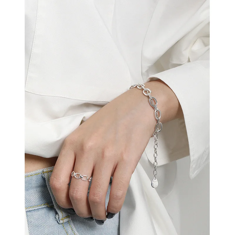 JOBracelet naren argent regardé S925 pour femme, double couche, mode élégante, cadeau de luxe, savoir à chaud