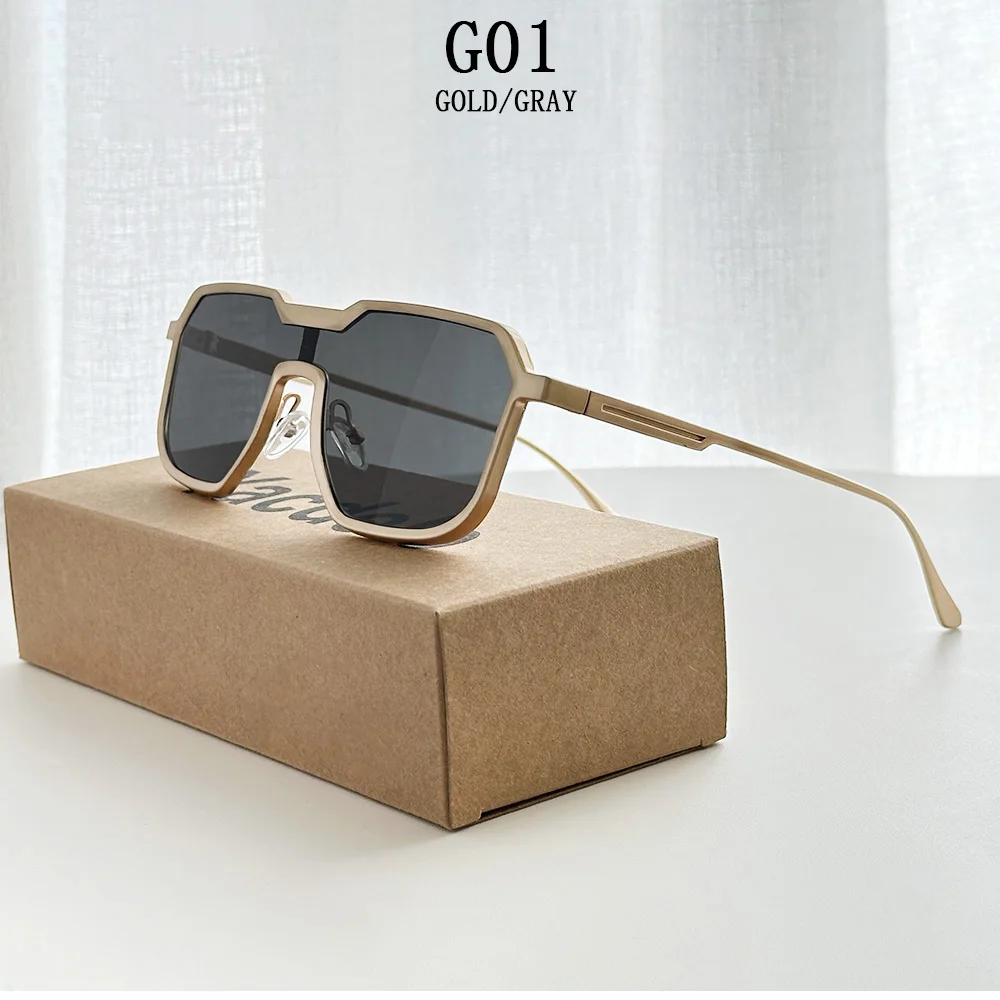 Steampunk Sonnenbrille Männer Ein Stück Vintage Sonnenbrille Frauen Neue Luxus Mode Gläser Gafas De Sol Hombre Zonnebril Dropshipping – Detail 1