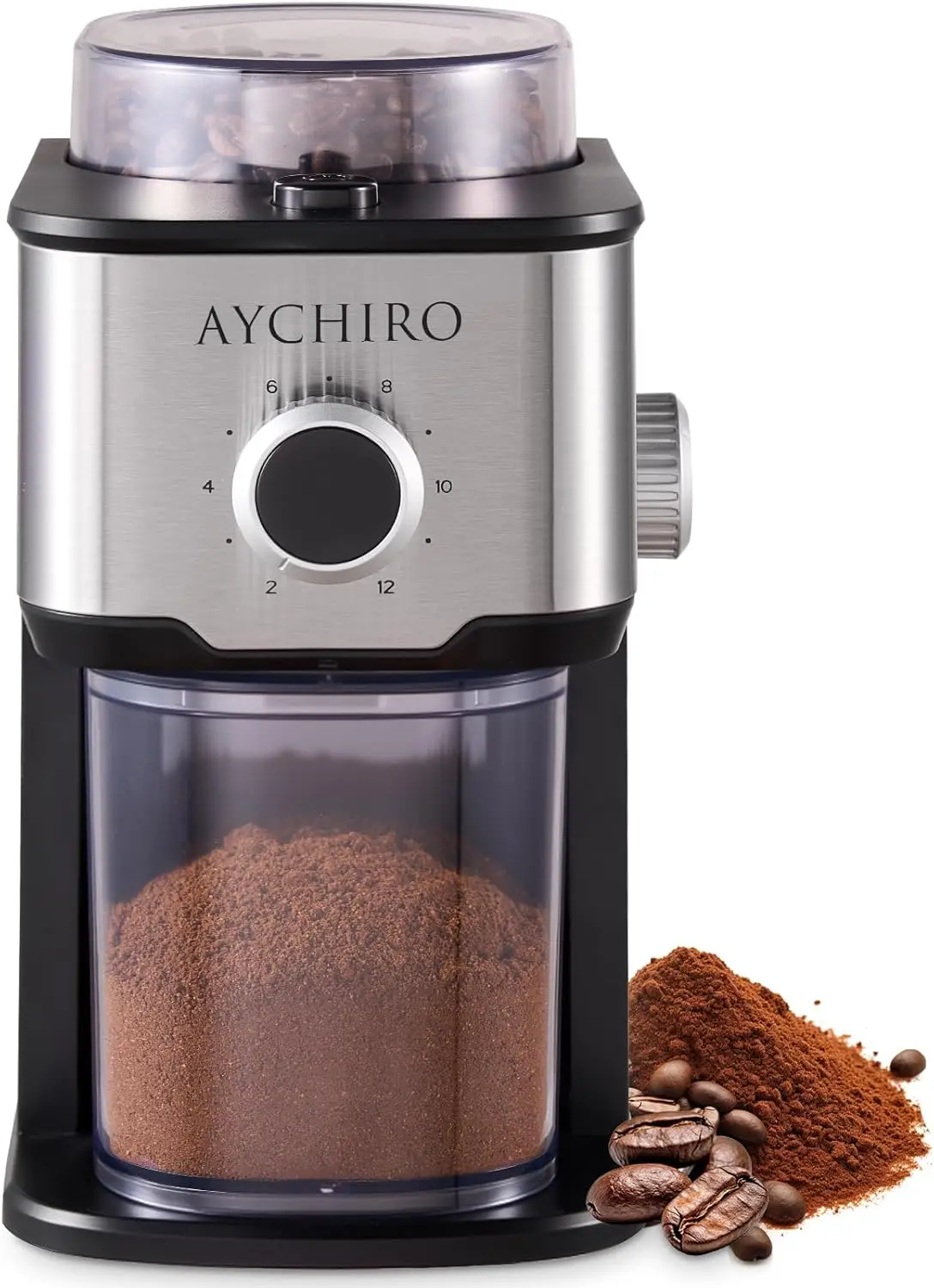 

Adjustable Electric Burr Coffee Grinder with 14 Settings for Espresso, Drip, and French Press