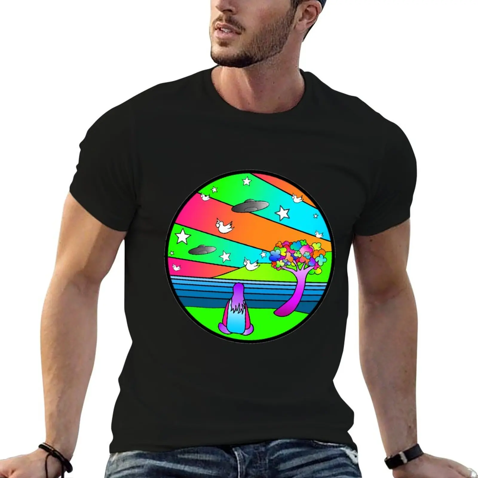 

Phsychadelic Scene Variation T-Shirt t shirts designer t shirts for man slim fit man t shirt graphic T-Shirt