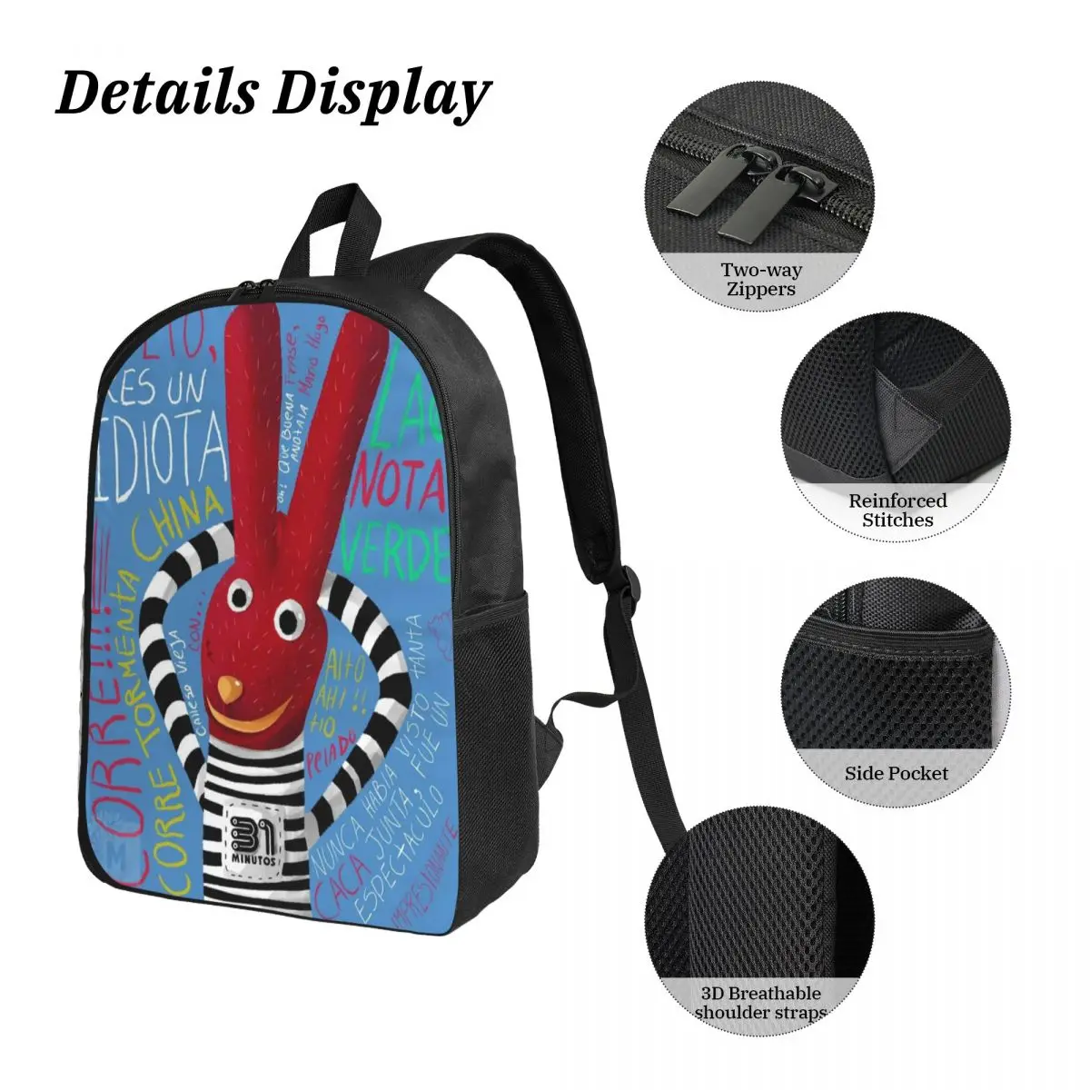 3点セット 31分間スクールバッグ 男の子 女の子用 ペンケース付き リュックサックセット ランチボックス付き 学生用ナップサック